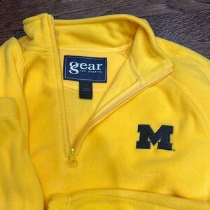 Gear for Sports half zip Michigan fleece pullover.